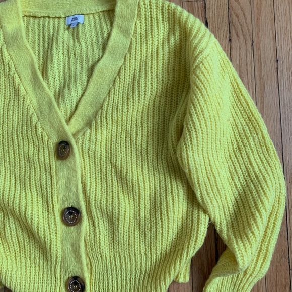 River Island Knit Yellow Cardigan - Picture 3 of 3